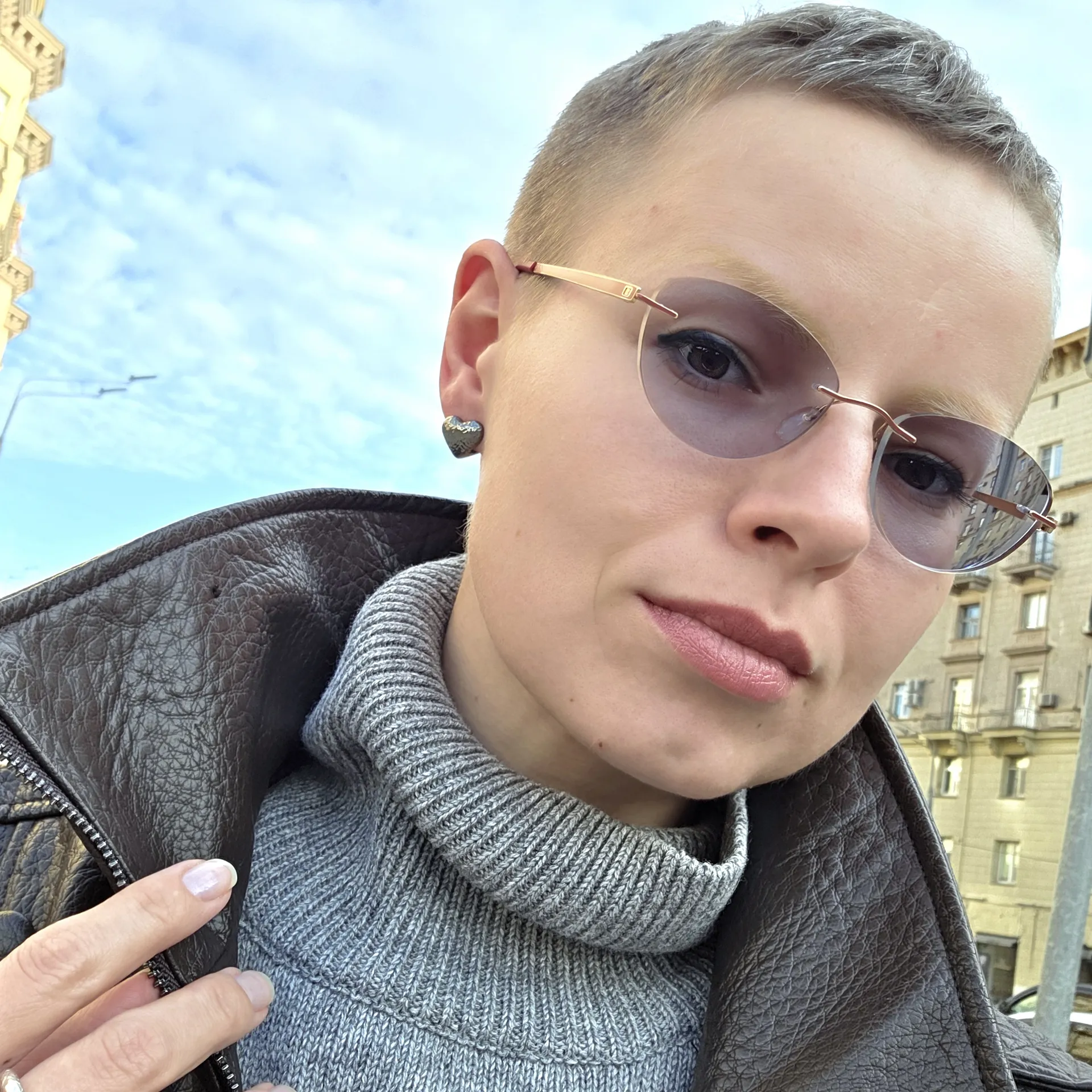 Серьги серебро в черном родии — фото 6